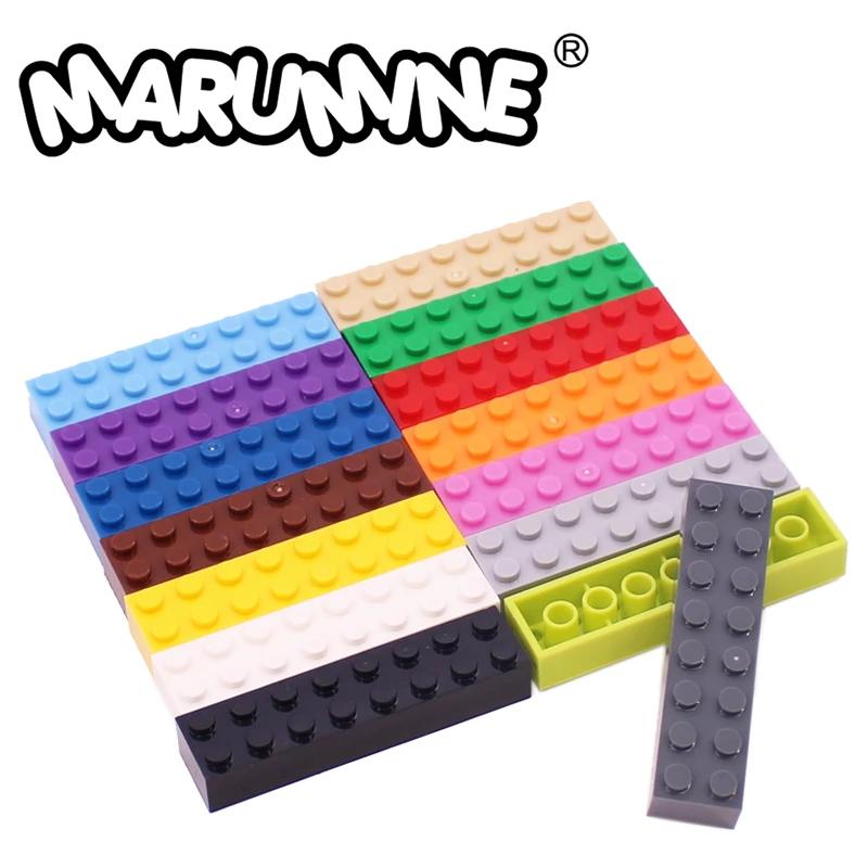 MARUMINE 2x8 Ʈ MOC  뷮 ǰ 50PCS 3007 ȣȯ   DIY Ŭ   ̸ ׼, MARUMINE